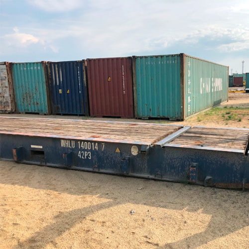 Контейнер 40 футов Flat Rack